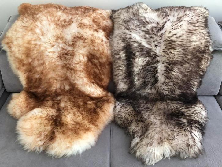 Schapenvachten moeflons - XXL  130cm, Huis en Inrichting, Stoffering | Tapijten en Vloerkleden, Nieuw, 50 tot 100 cm, 100 tot 150 cm
