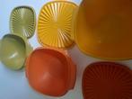 3 tupperware dozen zonnebloemserie, Ophalen of Verzenden, Gebruikt, Groen
