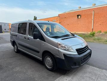 Peugeot Expert 2.0HDI Dubbele Cabine, Auto's, Bestelwagens en Lichte vracht, Euro 5, Stof, Zwart, Bedrijf