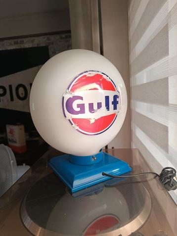 Vintage globe de pompe à essence GULF, Collections, Enlèvement ou Envoi, Comme neuf