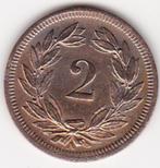 Zwitserland 2 rappen 1850, Ophalen of Verzenden, Losse munt