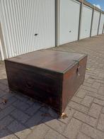 Antieke houten kist, Ophalen, Gebruikt