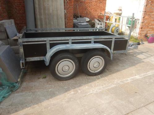 aanhangwagen geremde dubbelasser, Auto diversen, Aanhangers en Bagagewagens, Gebruikt, Ophalen