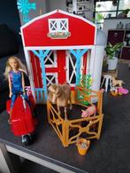 Ferme Barbie avec tracteur, Enfants & Bébés, Jouets | Poupées, Comme neuf, Enlèvement ou Envoi, Barbie