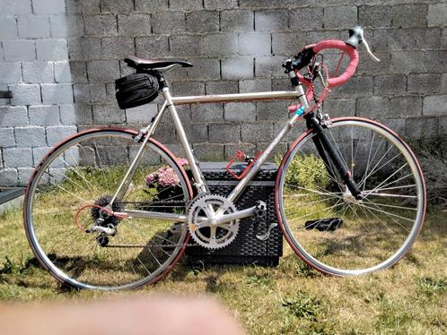 Giant Koerstfiets maat 58 zilver/rood, Fietsen en Brommers, Fietsen | Racefietsen, Zo goed als nieuw, Giant, Minder dan 10 versnellingen