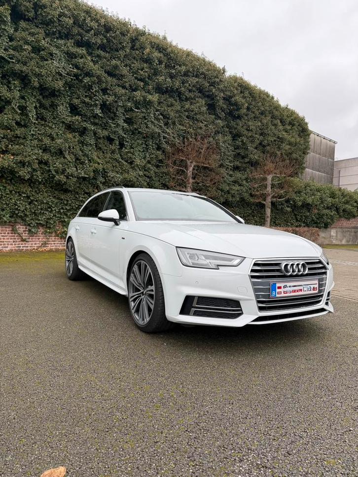 Audi A4 avant, Auto's, Audi, Particulier, A4, Diesel, Euro 6, Break, 5 deurs, Handgeschakeld, Wit, Zwart, Leder en Alcantara, Voorwielaandrijving