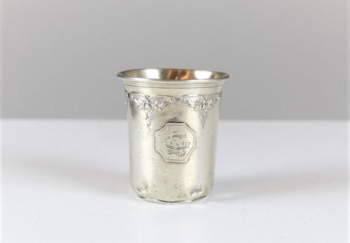 zilveren doopbeker LG, Antiek en Kunst, Curiosa en Brocante, Ophalen of Verzenden