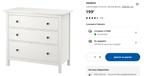 Commode HEMNES, Maison & Meubles, Armoires | Commodes, Comme neuf, 3 ou 4 tiroirs, 50 à 100 cm, Enlèvement