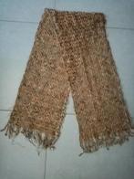 los geweven sjaal , bruin met beige en beetje roestbruin, Kleding | Dames, Mutsen, Sjaals en Handschoenen, Ophalen of Verzenden