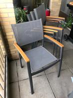 4 mooie degelijke tuinstoelen, Tuin en Terras, Tuinstoelen, Ophalen, Zo goed als nieuw, Aluminium, Stapelbaar