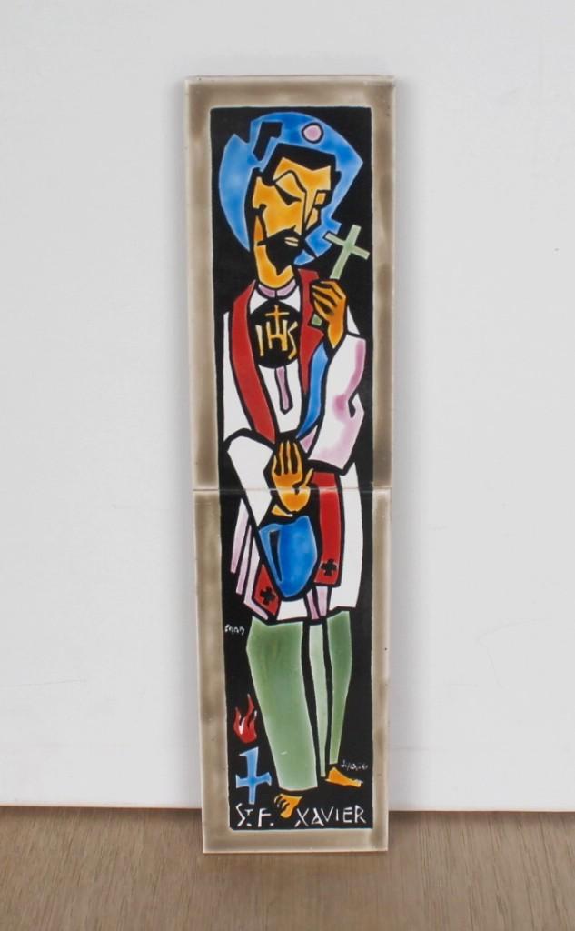 Céramique St François Xavier, style vintage des années 60, Antiquités & Art, Antiquités | Objets religieux, Enlèvement ou Envoi