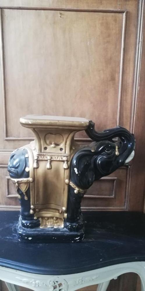 Gips olifanten als plantenstaander, Antiek en Kunst, Curiosa en Brocante, Ophalen