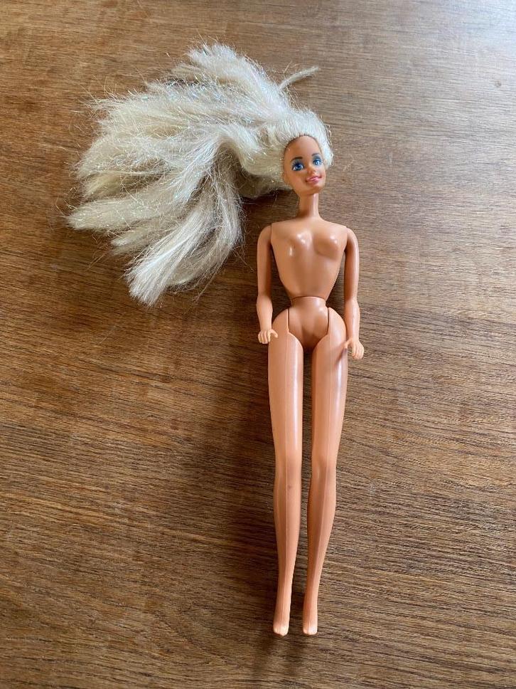 Barbie China glad blond haar glitter twist & turn 1966/1976, Kinderen en Baby's, Speelgoed | Poppen, Gebruikt, Barbie, Verzenden