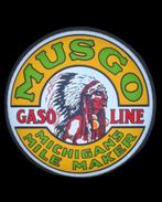 Musgo gasoline wand reclame verlichting lamp garage showroom, Verzamelen, Ophalen of Verzenden, Zo goed als nieuw, Lichtbak of (neon) lamp