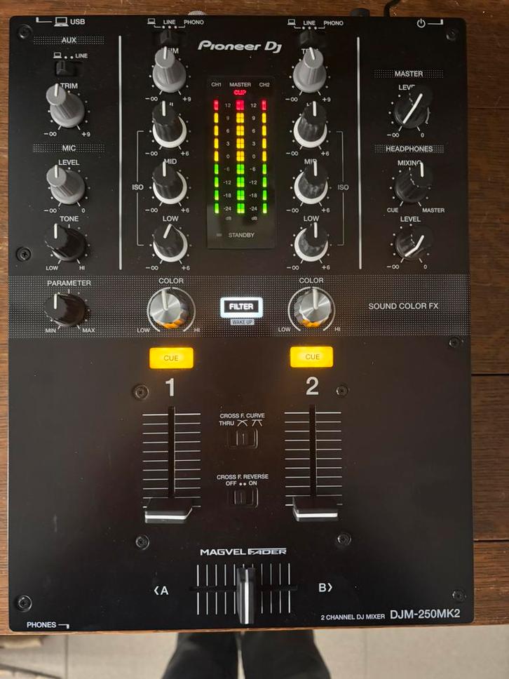 Pioneer DJ DJM-250MK2 DJ-mixer, Muziek en Instrumenten, Mengpanelen, Zo goed als nieuw, Ophalen