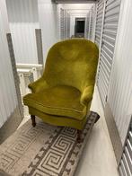vintage zetel - fauteuil - 1zit groen, Ophalen
