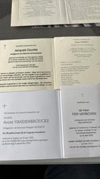 4 bidprentjes brandweer, Verzenden, Bidprentje