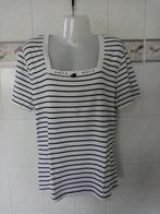 Esprit : wit met donkerblauw strepen t-shirt maat L, Kleding | Dames, T-shirts, Wit, Maat 42/44 (L), Ophalen of Verzenden, Zo goed als nieuw
