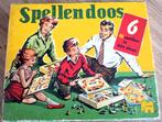 Spellendoos 6 spellen in één doos.  Begin jaren '60, Antiek en Kunst, Ophalen