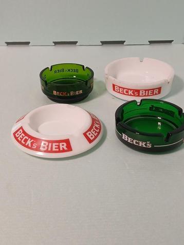 Quatre anciens cendriers BECK'S BIER différents et en parfai, Collections, Enlèvement ou Envoi, Comme neuf, Cendrier