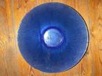 schaal blauw glas, Antiek en Kunst, Ophalen of Verzenden