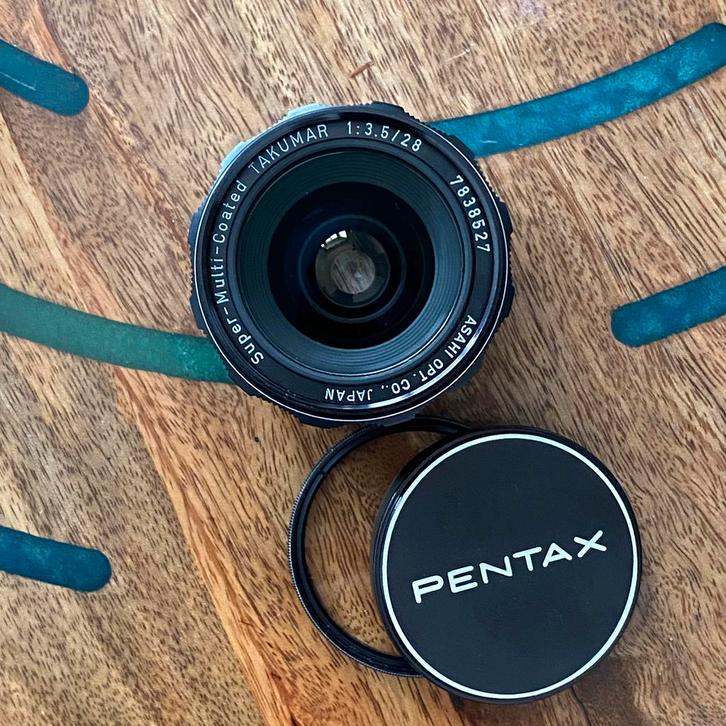 Takumar, Super Multi Coated, 28 mm f3.5* nieuw, Audio, Tv en Foto, Fotocamera's Analoog, Zo goed als nieuw, Spiegelreflex, Pentax