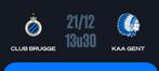 Ticket Club Brugge - AA Gent (Vak 313), Tickets en Kaartjes, Eén persoon