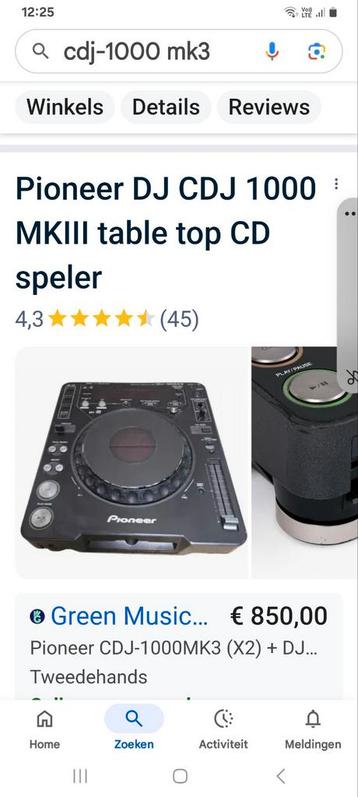 Cdj  1000 mk3 /  2 stuks, Muziek en Instrumenten, Ophalen, Zo goed als nieuw, Dj-set, Pioneer
