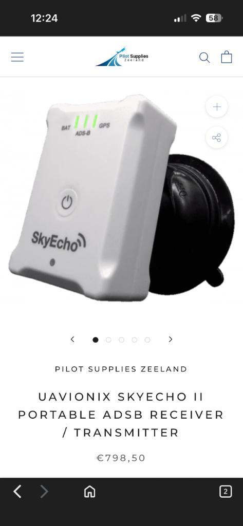 UAVIONIX SKYECHO II PORTABLE ADSB RECEIVER / TRANSMITTER, Hobby en Vrije tijd, Overige Hobby en Vrije tijd, Zo goed als nieuw