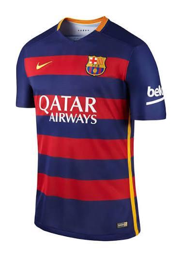 FC Barcelona 2015/2016 thuisshirt, Sport en Fitness, Voetbal, Zo goed als nieuw, Shirt, Verzenden