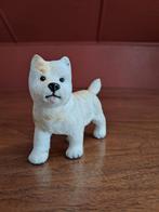 Geflockte fluwelen figuur van West Highland White Terrier, Ophalen of Verzenden, Gebruikt
