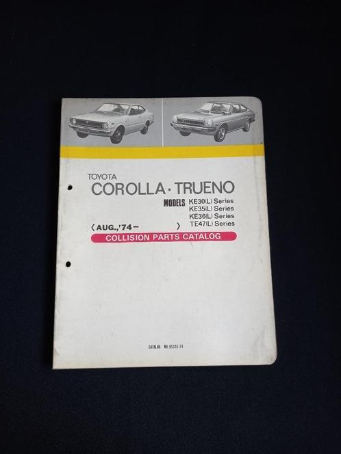 Manuel de pièces Toyota Corolla Trueno, Autos : Divers, Modes d'emploi & Notices d'utilisation, Enlèvement ou Envoi