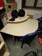 Bureau hout Large + gratis stoel / bois + chaise, Nieuw, Ophalen, Bureau