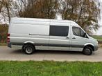 Mercedes Sprinter 516CDI MAXI/L3H2/DOUBLECAB/5PLAATS/AIRCO, Auto's, Bestelwagens en Lichte vracht, Euro 5, Zwart, Mercedes-Benz