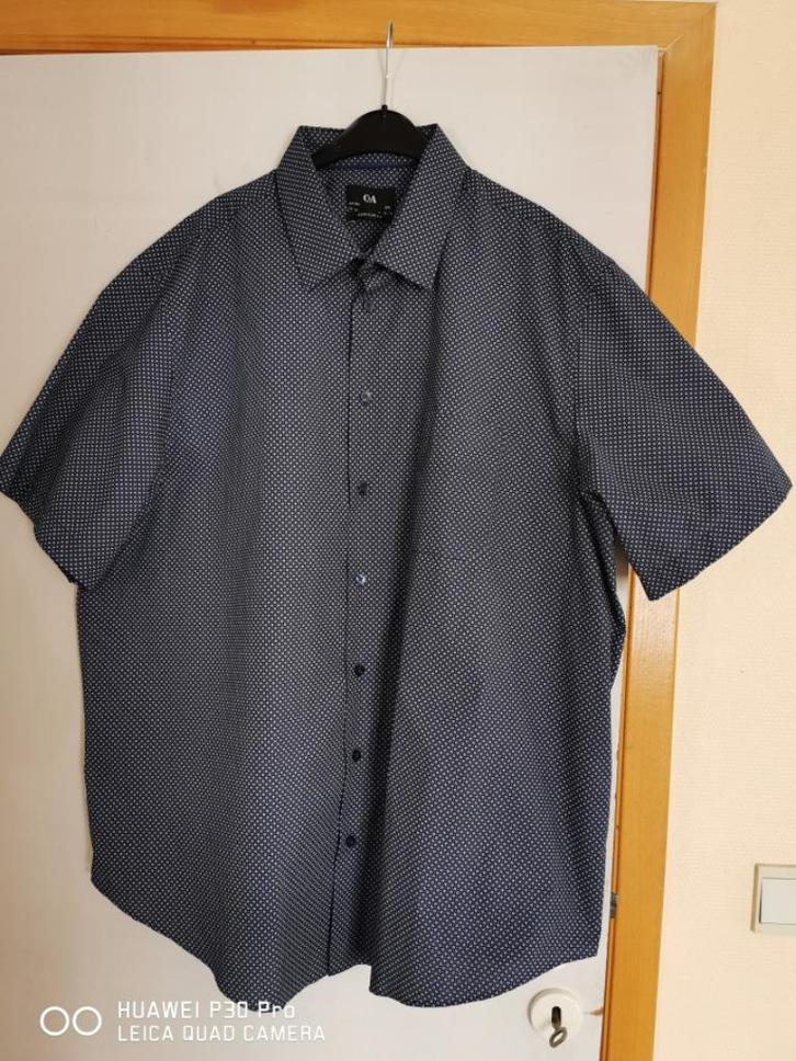 herenhemd 3XL, Kleding | Heren, Grote Maten, Nieuw, Overhemd, Blauw, Verzenden