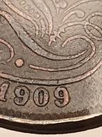2 centiem leopold 2 met overslag 1909/05 FR, Postzegels en Munten, Munten | België, Ophalen of Verzenden, Overig, Losse munt
