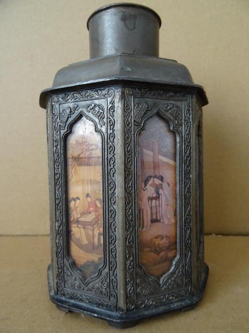 Antieke Chinese theepot tinnen pot theepot theefles 17cm, Antiek en Kunst, Antiek | Tin, Ophalen of Verzenden
