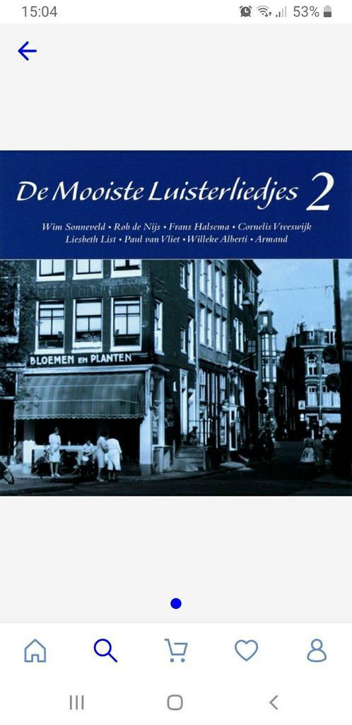 cd de mooiste luisterliedjes, Cd's en Dvd's, Cd's | Nederlandstalig, Gebruikt, Levenslied of Smartlap, Ophalen of Verzenden