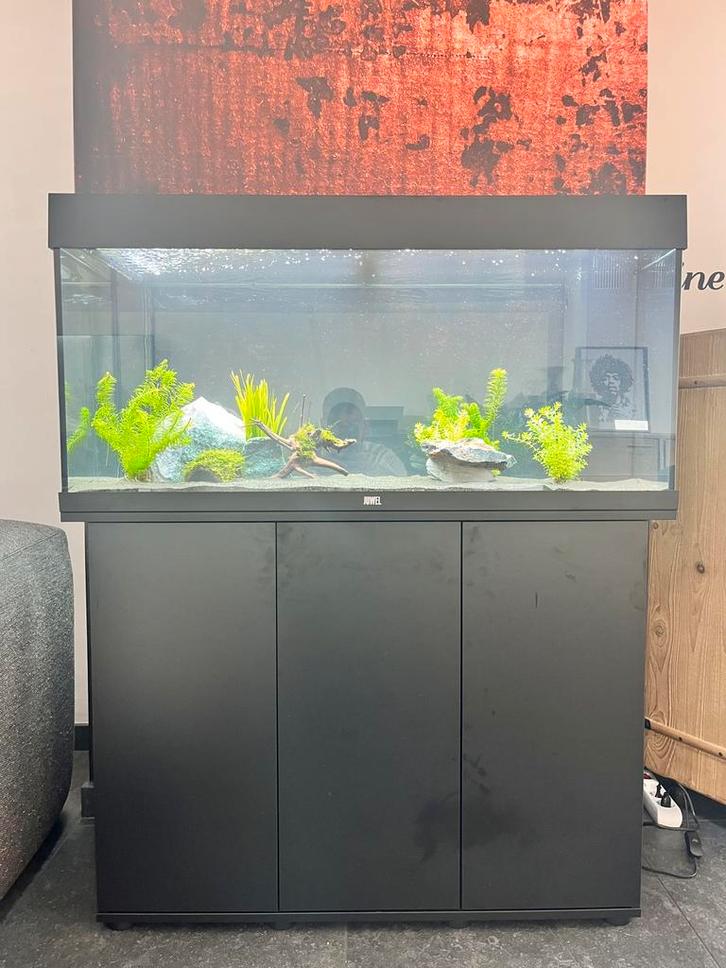 Aquarium juwel rio 180, Dieren en Toebehoren, Vissen | Aquaria en Toebehoren, Zo goed als nieuw, Gevuld zoetwateraquarium, Ophalen