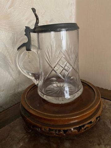 Chope Bavaroise en verre . beschikbaar voor biedingen