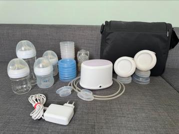 Philips Avent dubbele elektrische borstkolf + accessoires beschikbaar voor biedingen