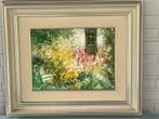 Schilderij Bloementuin - Gaston Wallaert, Antiek en Kunst, Ophalen