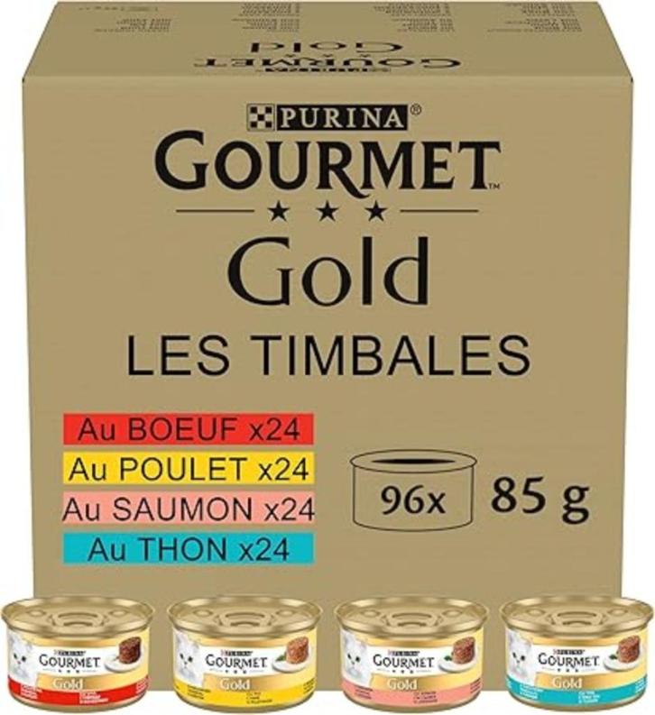 GOURMET GOLD Les Timbales Kattenvoer GRATIS LEVERING, Dieren en Toebehoren, Dierenvoeding, Kat, Verzenden
