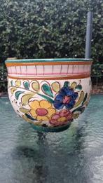 Vintage Italiaanse bloempot Deruta nr 3, Tuin en Terras, Ophalen, Zo goed als nieuw