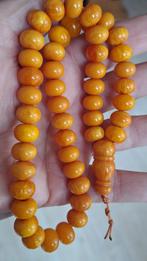 Antieke Faturan rozenkrans" Egg Yolk ", Ophalen of Verzenden, Overige materialen, Ketting