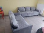 Nieuwe loungeset fluweelgrijs, Ophalen, Overige maten, Nieuw, Rechte bank