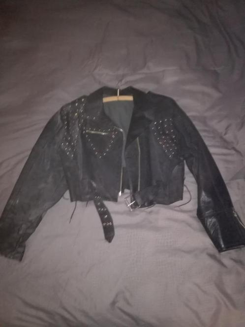 Bikersvest vintage leder Dames (medium), Motoren, Kleding | Motorkleding, Jas | leer, Dames, Nieuw zonder kaartje, Ophalen of Verzenden
