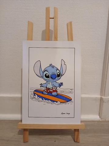 Poster met stiksels beschikbaar voor biedingen