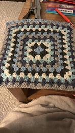 Mooie moderne granny square plaid 1m50 op 1m50 doe een bod, Ophalen of Verzenden, Zo goed als nieuw