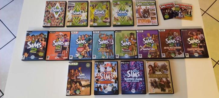 Jeux PC Sims 1, 2, 3 + Standalone, Games en Spelcomputers, Games | Pc, Gebruikt, Overige genres, Ophalen of Verzenden